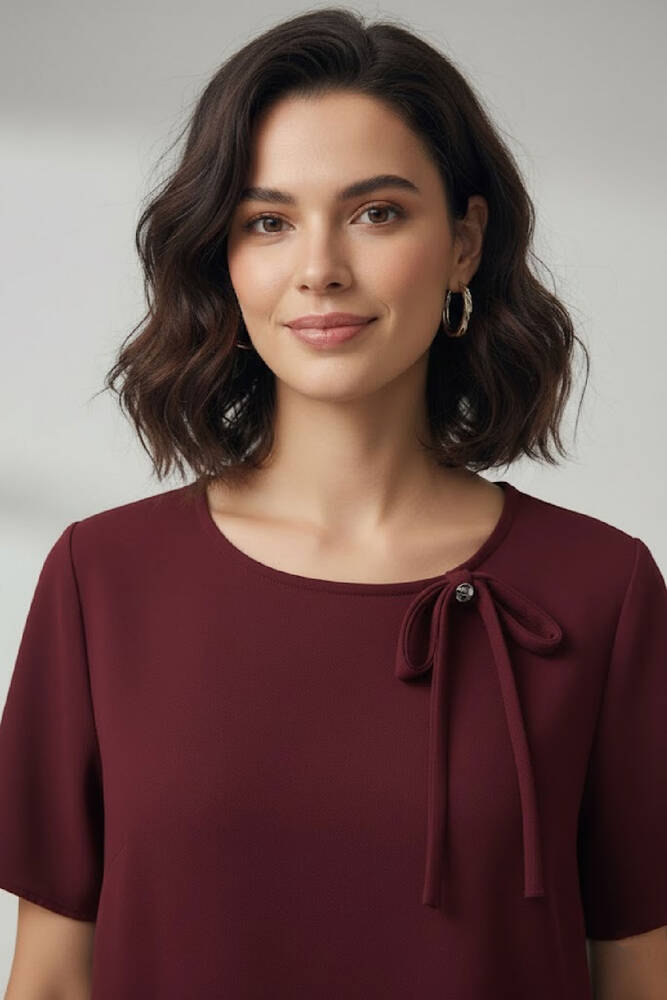 Kadın Elbise 19061898 Bordo 