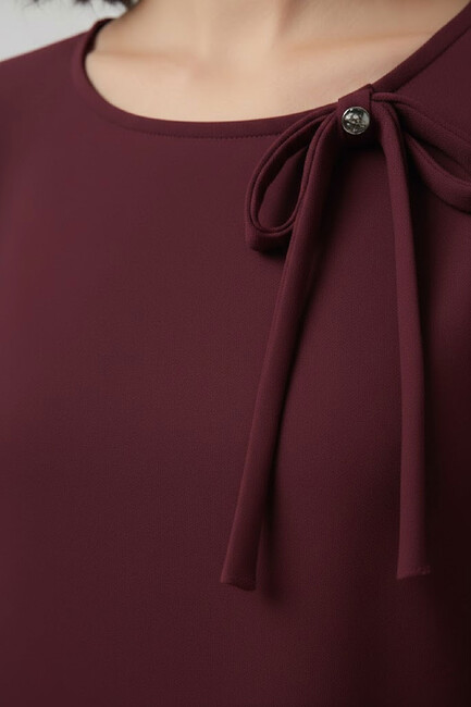 Kadın Elbise 19061898 Bordo - Thumbnail