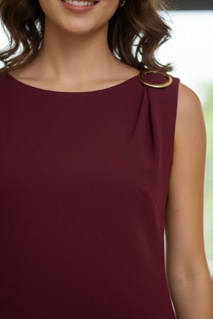 Kadın Elbise 19062243 Bordo (1)