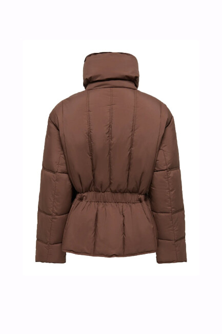 Kadın Elma Puffer Mont 15373225 Kahve (1)