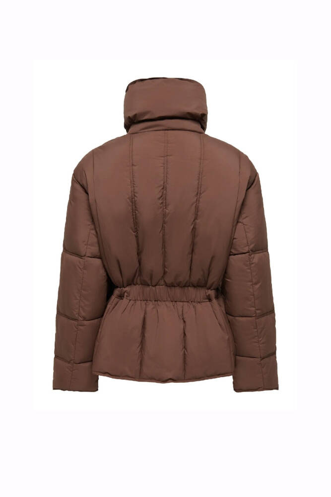 Kadın Elma Puffer Mont 15373225 Kahve - 2