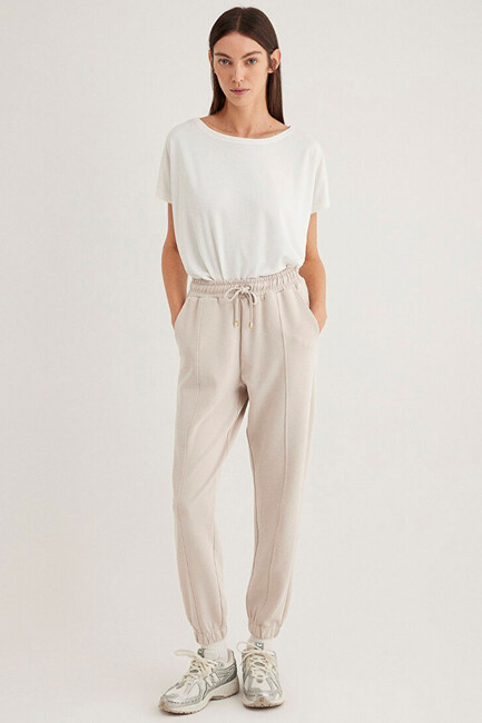 Kadın Eşofman Alt 1600453-34531 Bej (1)