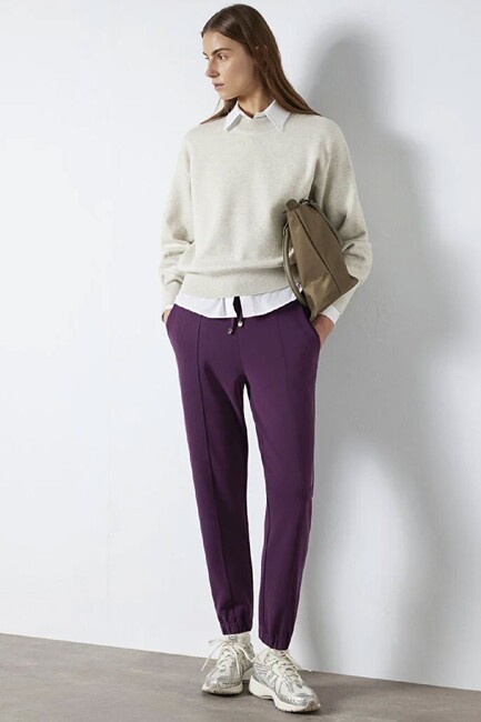 Kadın Eşofman Altı 1600453-70674 Mor (1)