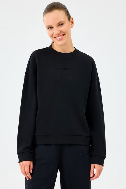 Kadın Ess Crewneck Sweat S2610011-3817 Siyah (1)