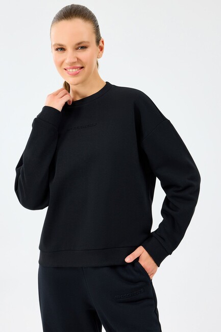 Kadın Ess Crewneck Sweat S2610011-3817 Siyah (2)