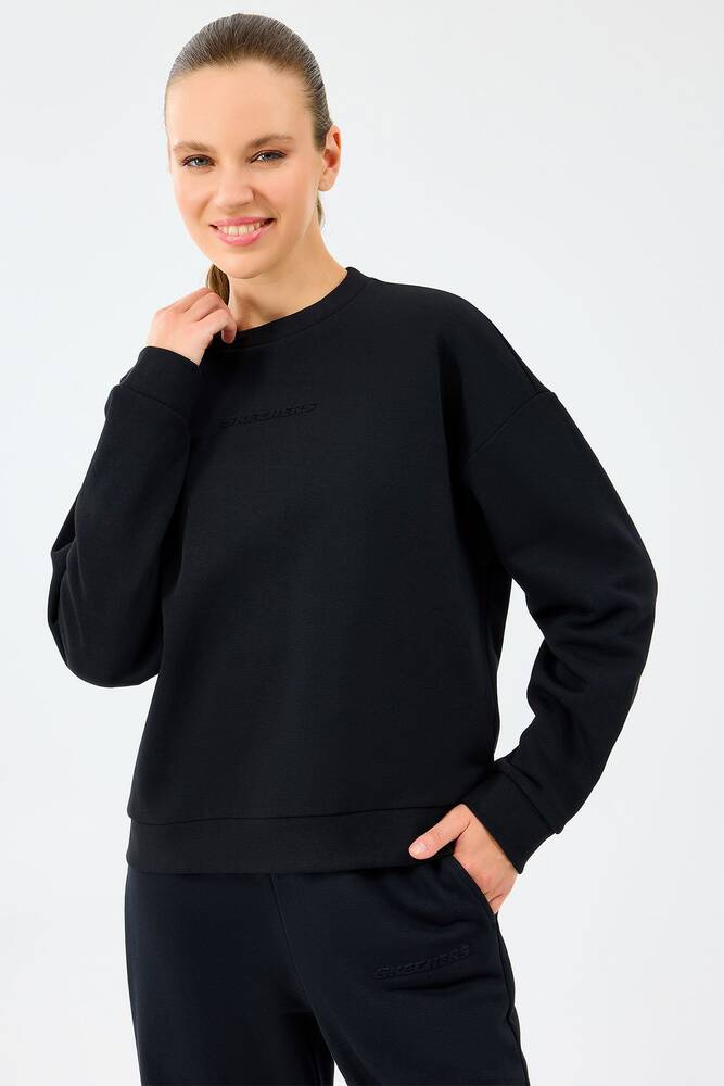 Kadın Ess Crewneck Sweat S2610011-3817 Siyah 