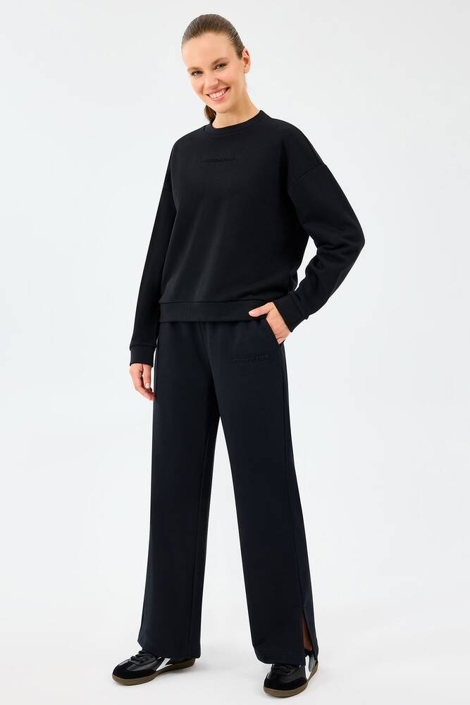 Kadın Ess Crewneck Sweat S2610011-3817 Siyah 