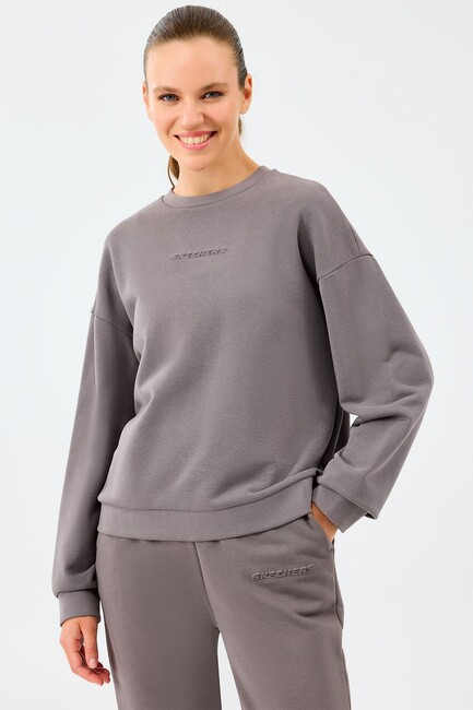 Kadın Ess Crewneck Sweat S2610011-3920 Gri (1)