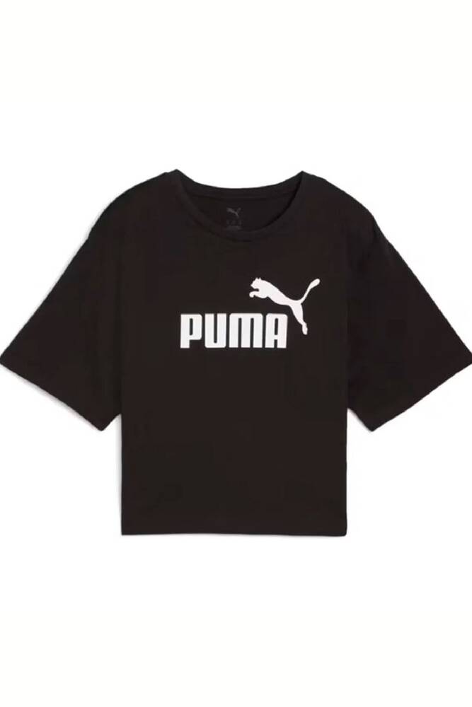 Kadın Ess Cropped No. 1 Logo Tshırt 684972-01 Siyah 