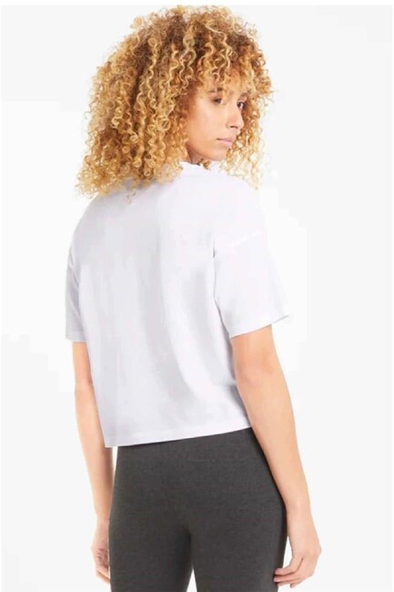 Kadın Ess Cropped No. 1 Logo Tshırt 684972-02 Beyaz (2)