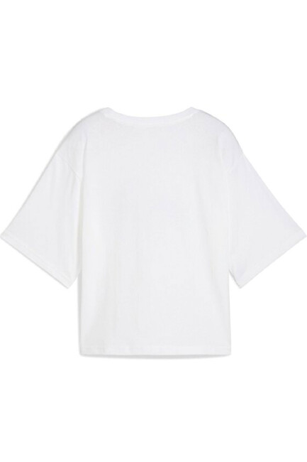 Kadın Ess Cropped No. 1 Logo Tshırt 684972-02 Beyaz - Thumbnail