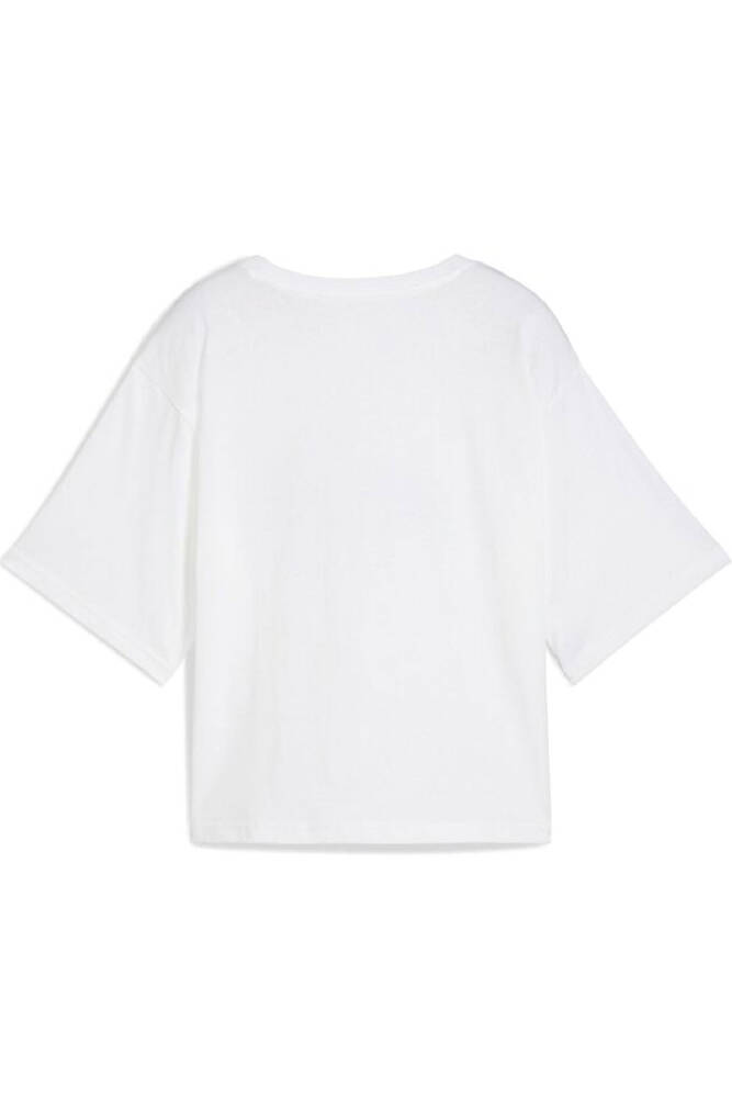 Kadın Ess Cropped No. 1 Logo Tshırt 684972-02 Beyaz 