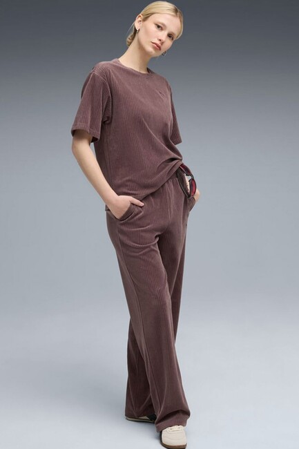 Kadın Ess Elevated Eşofman Altı 688108-88 Kahve (3)