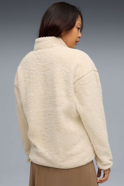 Kadın ESS Elevated Half Zıp Sweat 688111-87 Ekru (2)