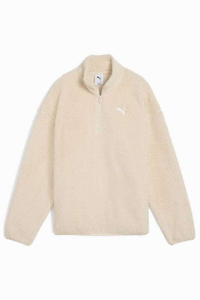 Kadın ESS Elevated Half Zıp Sweat 688111-87 Ekru 