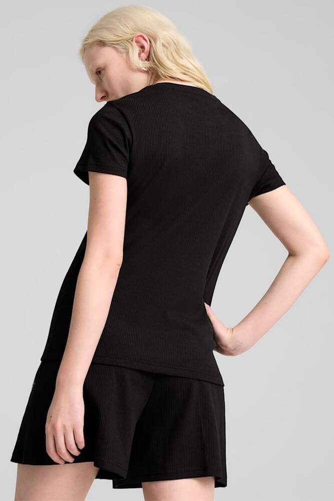 Kadın Ess Elevated Tişört 685021-01 Siyah 