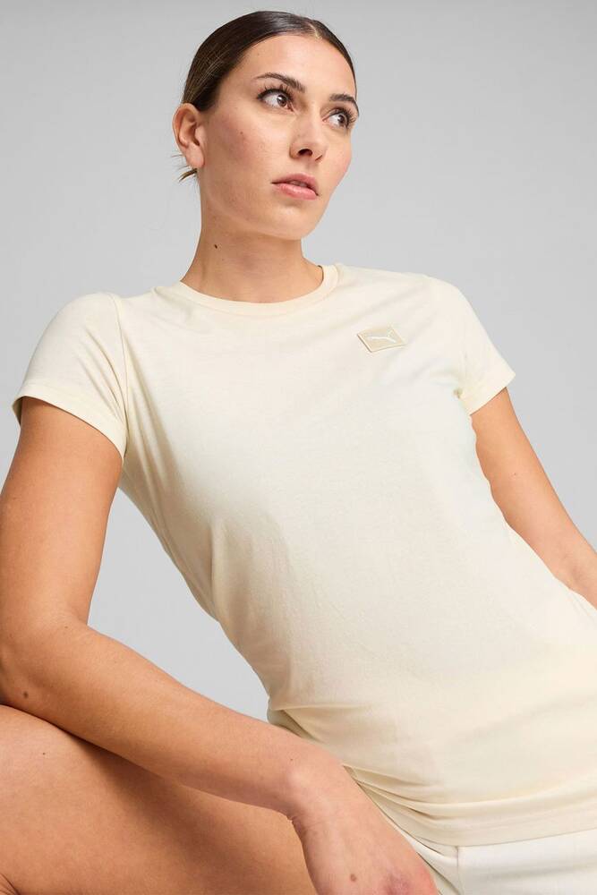 Kadın Ess Elevated Tişört 690894-99 Ekru 