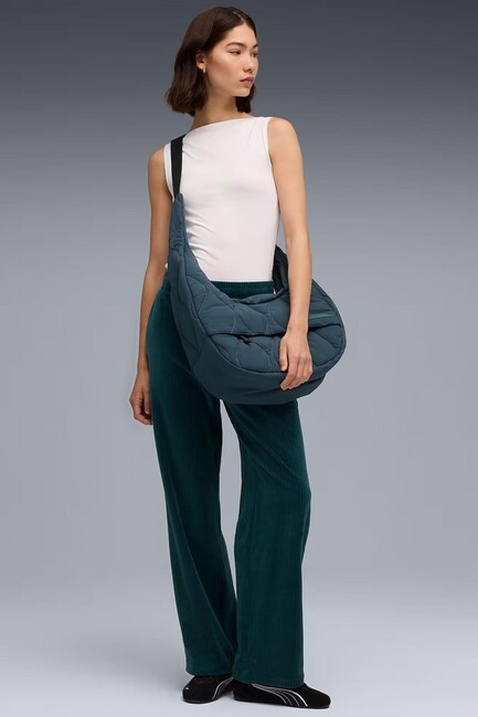 Kadın ESS Elevated Velour Eşofman Altı 688108-75 Yeşil (1)