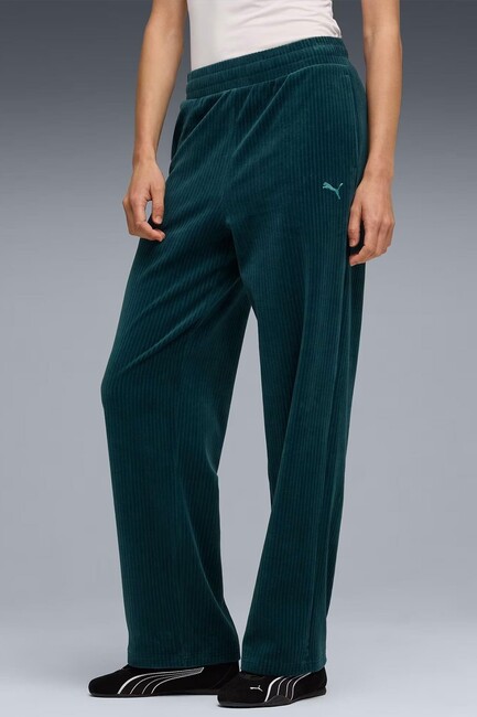 Kadın ESS Elevated Velour Eşofman Altı 688108-75 Yeşil (2)