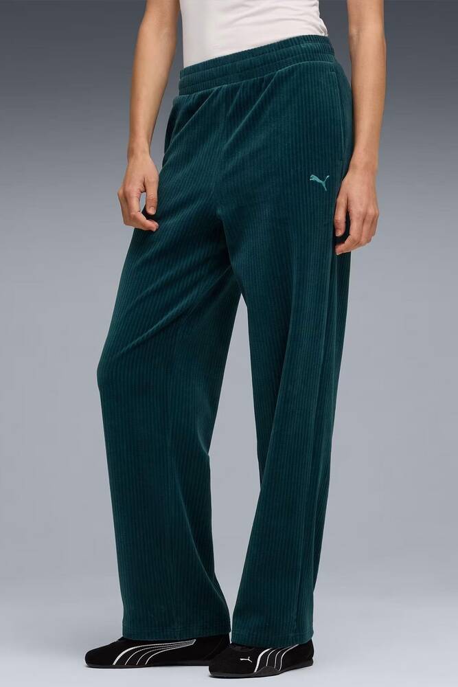 Kadın ESS Elevated Velour Eşofman Altı 688108-75 Yeşil 