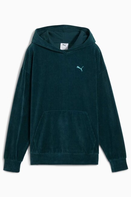 Kadın ESS Elevated Velour Sweat 688107-75 Yeşil - Thumbnail