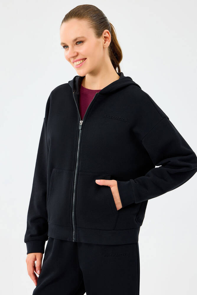 Kadın Ess Full Zip Sweat S2610016-3817 Siyah 