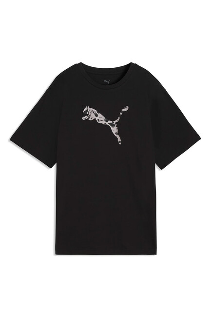 Kadın ESS Grahic Animal Tişört 691821-01 Siyah - Thumbnail