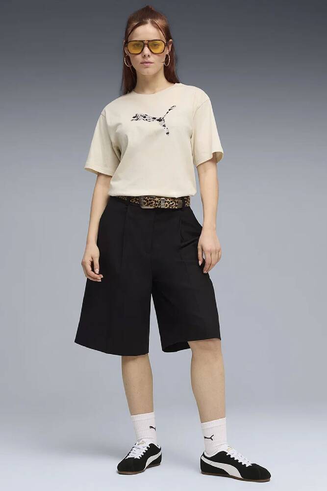 Kadın ESS Graphic Animal Tişört 691821-87 Ekru 