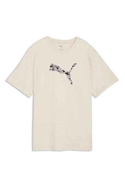 Kadın ESS Graphic Animal Tişört 691821-87 Ekru - Thumbnail