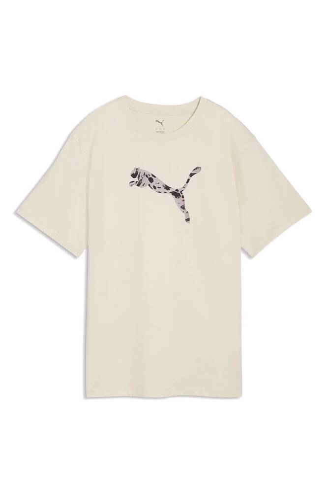 Kadın ESS Graphic Animal Tişört 691821-87 Ekru 