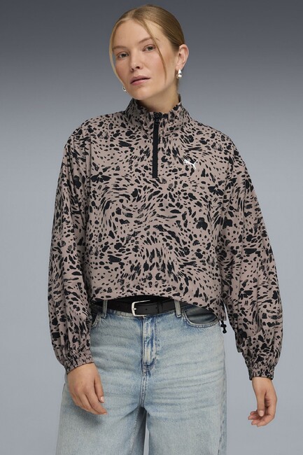 Kadın ESS Graphic Ceket 692465-88 Bej (1)