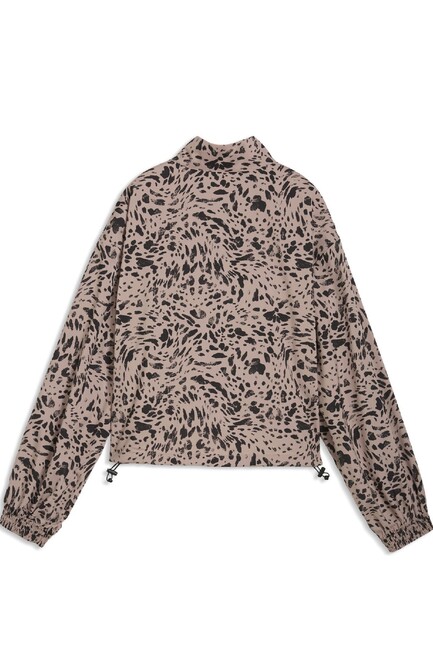 Kadın ESS Graphic Ceket 692465-88 Bej - Thumbnail