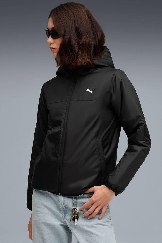 Kadın ESS Light Padded Mont 688383-01 Siyah 