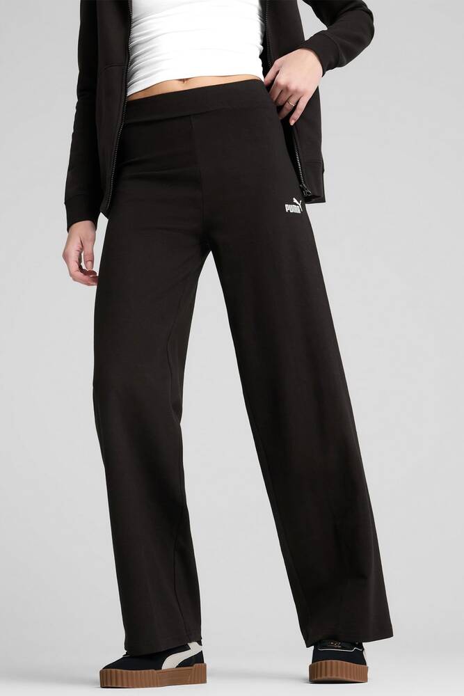 Kadın Ess Logo Tayt 682428-01 Siyah 