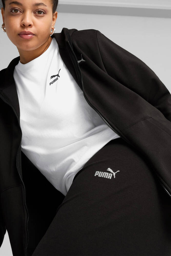 Kadın Ess Logo Tayt 682428-01 Siyah 