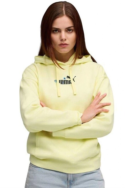 Kadın ESS NATURE 2.0 Sweat 688079-35 Sarı (1)