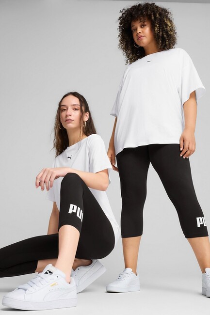 Kadın Ess No. 1 Logo 3/4 Tayt 682430-01 Siyah (1)