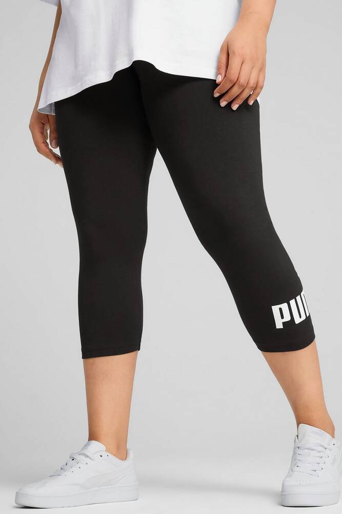 Kadın Ess No. 1 Logo 3/4 Tayt 682430-01 Siyah 