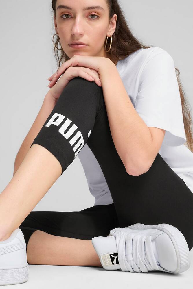 Kadın Ess No. 1 Logo 3/4 Tayt 682430-01 Siyah 