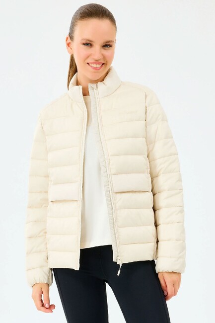 Kadın Ess Padded Ceket S231240-1983 Ekru (2)