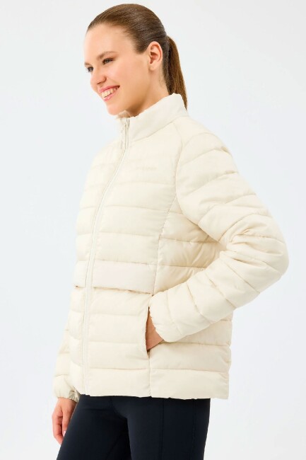 Kadın Ess Padded Ceket S231240-1983 Ekru (2)