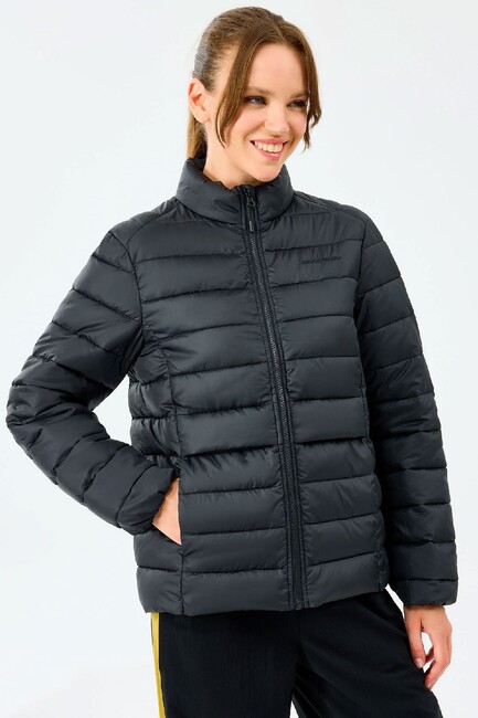 Kadın Ess Padded Ceket S231240-3817 Siyah - Thumbnail