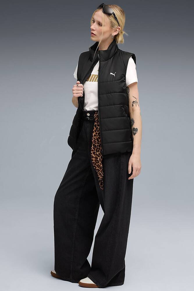 Kadın ESS Padded Yelek 685229-01 Siyah 