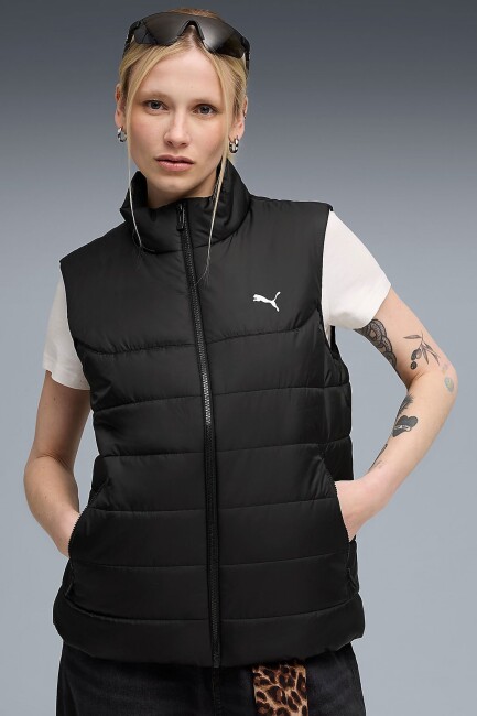 Kadın ESS Padded Yelek 685229-01 Siyah