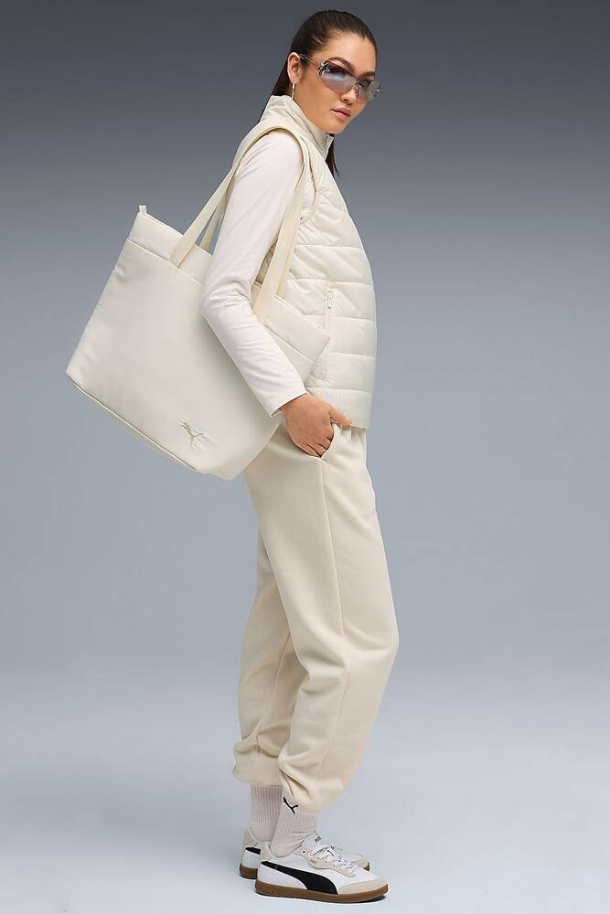 Kadın ESS Padded Yelek 685229-87 Ekru 