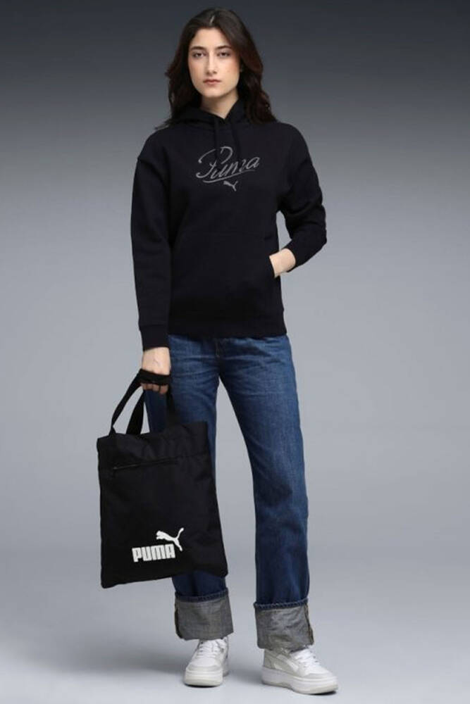 Kadın ESS SCRIPT Sweat 688072-01 Siyah 