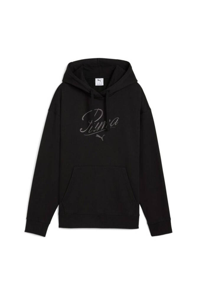 Kadın ESS SCRIPT Sweat 688072-01 Siyah 
