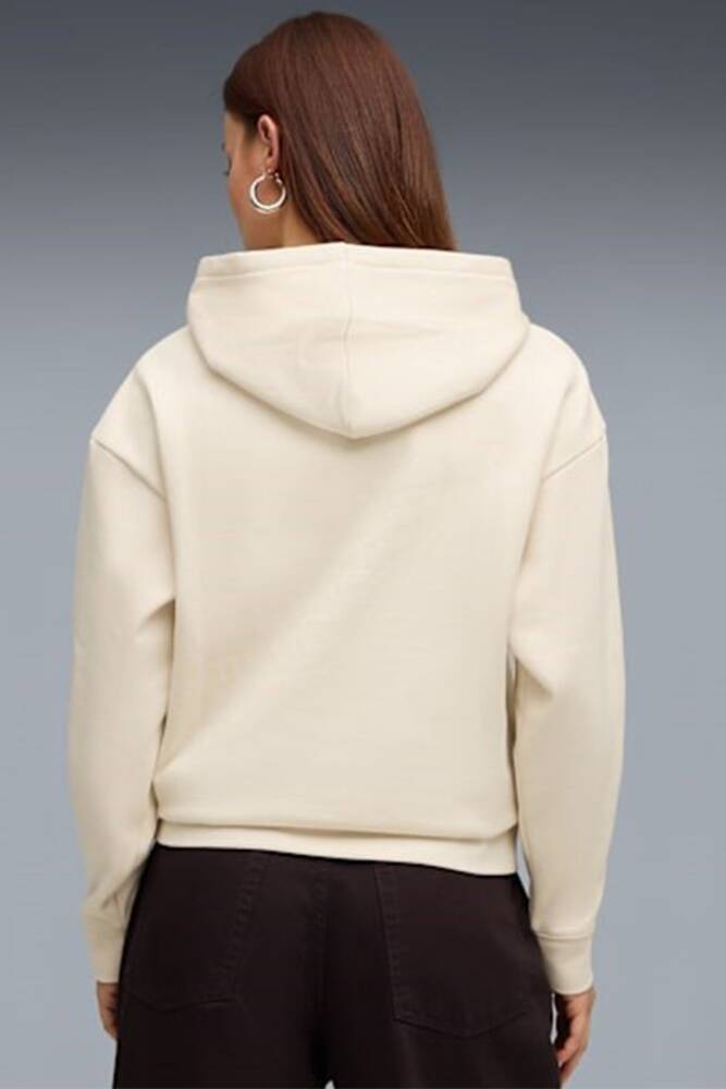 Kadın ESS SCRIPT Sweat 688072-87 Ekru - 2