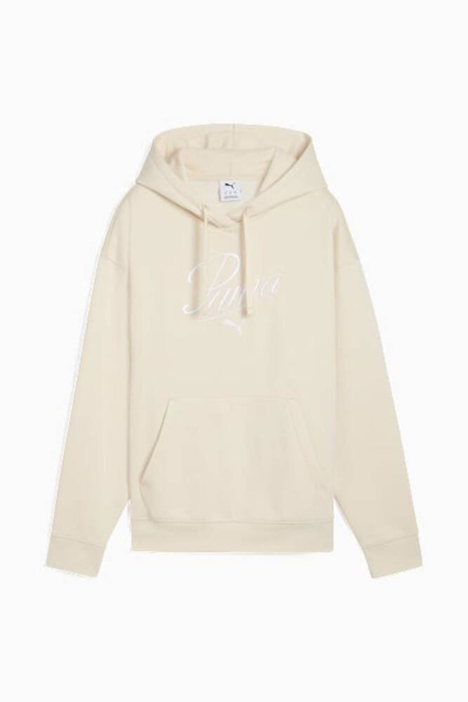 Kadın ESS SCRIPT Sweat 688072-87 Ekru - 4