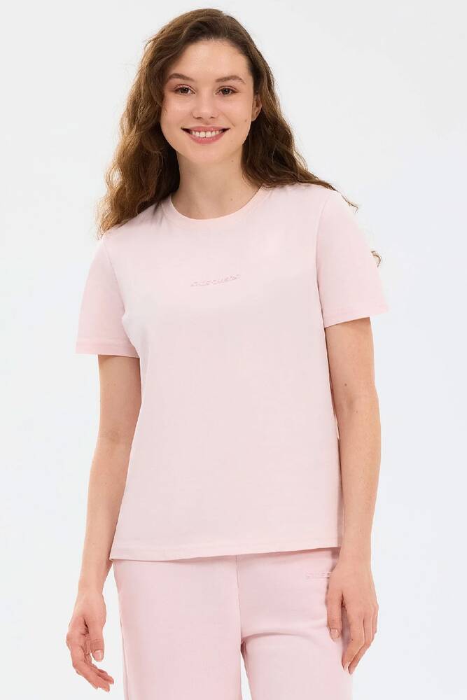 Kadın Essential Crewneck Tişört S2510029-0441 Pembe 